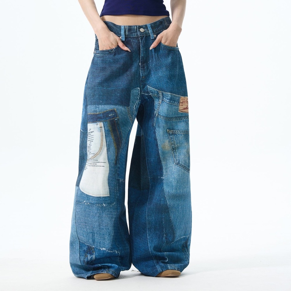 Denim-Looking Pants